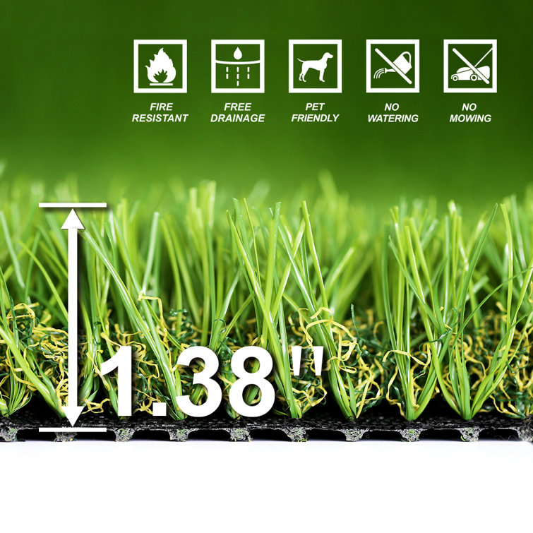 5' x 10' Green UV Resistant Artificial Grass Turf Roll