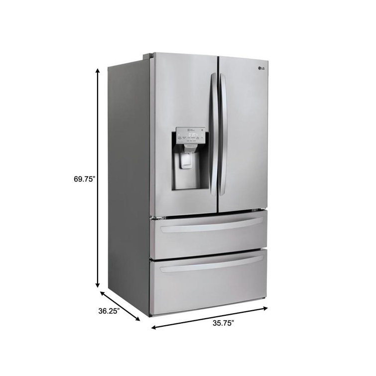 Stainless Steel Smart French Door Refrigerator with Ice Maker
