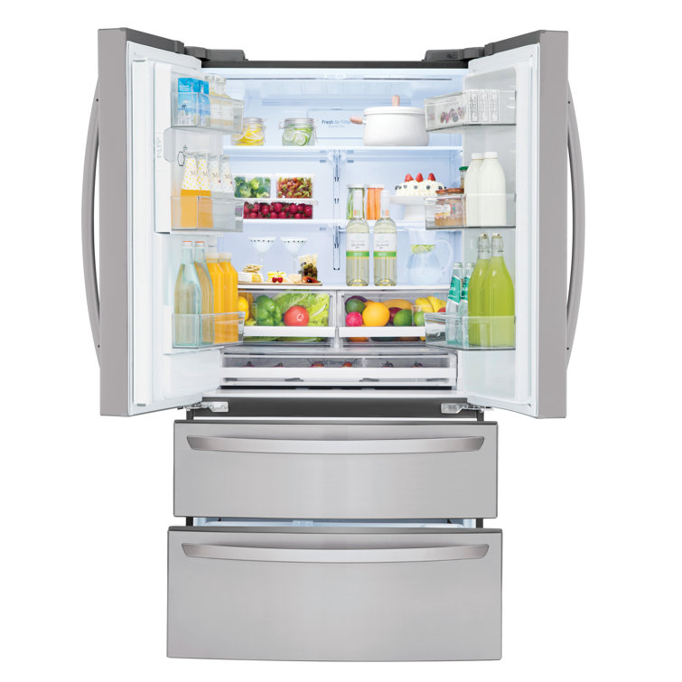 Stainless Steel Smart French Door Refrigerator with Ice Maker