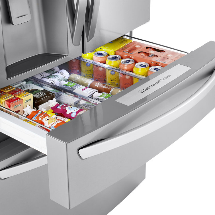 36" Stainless Steel Smart French Door Refrigerator with Ice Maker