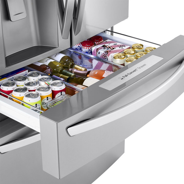 36" Stainless Steel Smart French Door Refrigerator with Ice Maker