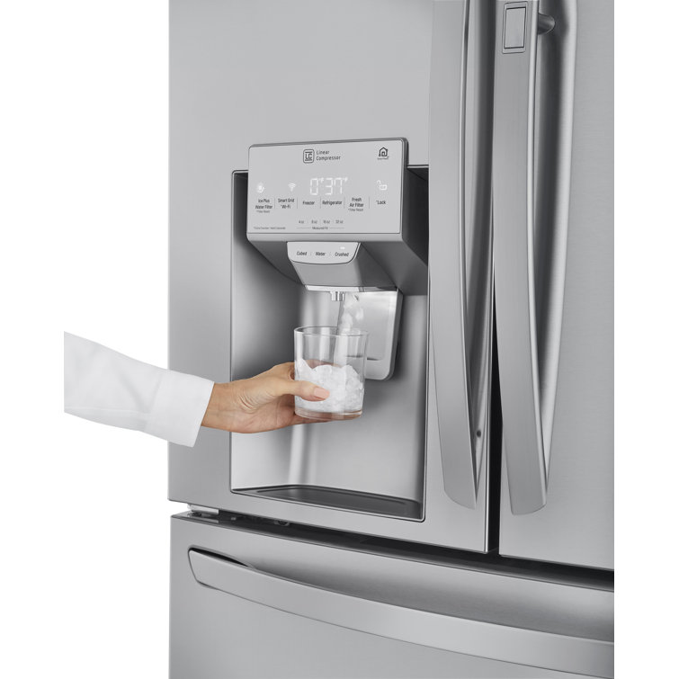 36" Stainless Steel Smart French Door Refrigerator with Ice Maker