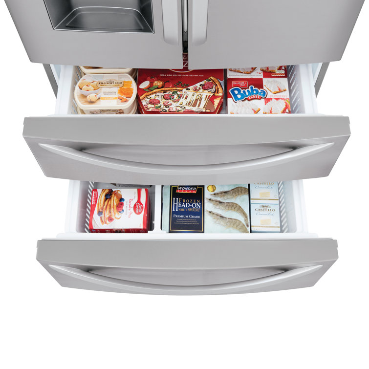 Stainless Steel Smart French Door Refrigerator with Ice Maker