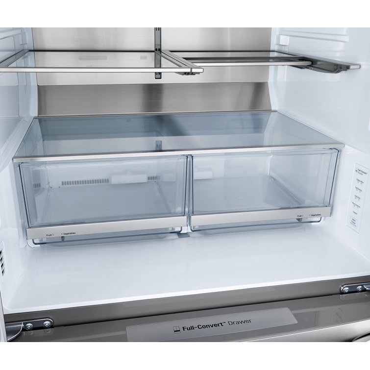 36" Stainless Steel Smart French Door Refrigerator with Ice Maker