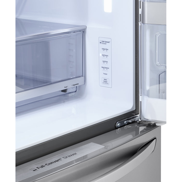 36" Stainless Steel Smart French Door Refrigerator with Ice Maker