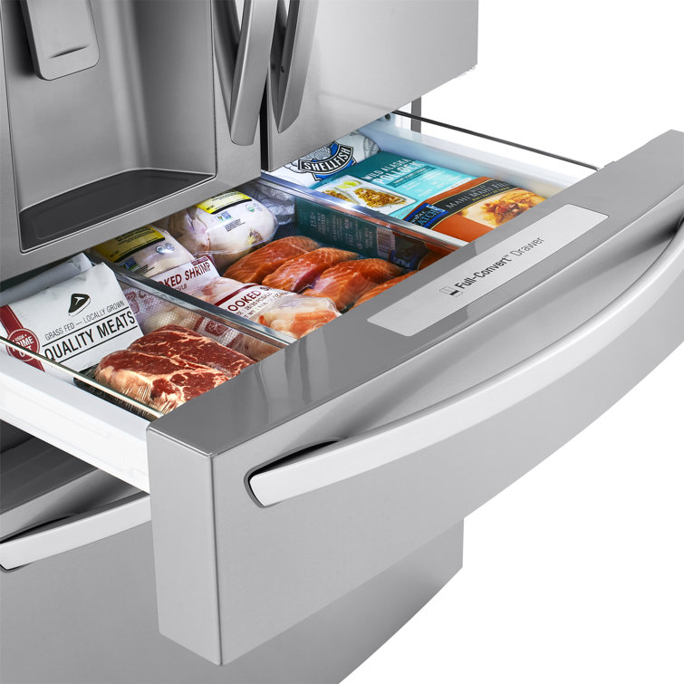 36" Stainless Steel Smart French Door Refrigerator with Ice Maker