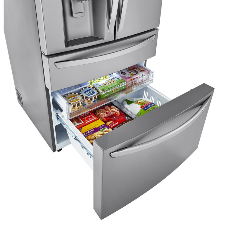 36" Stainless Steel Smart French Door Refrigerator with Ice Maker