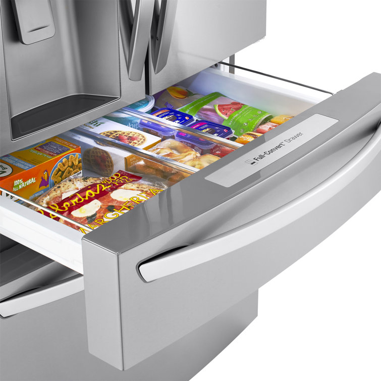 36" Stainless Steel Smart French Door Refrigerator with Ice Maker