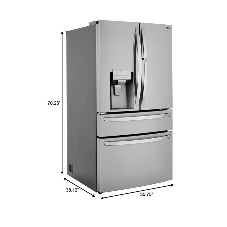 36" Stainless Steel Smart French Door Refrigerator with Ice Maker