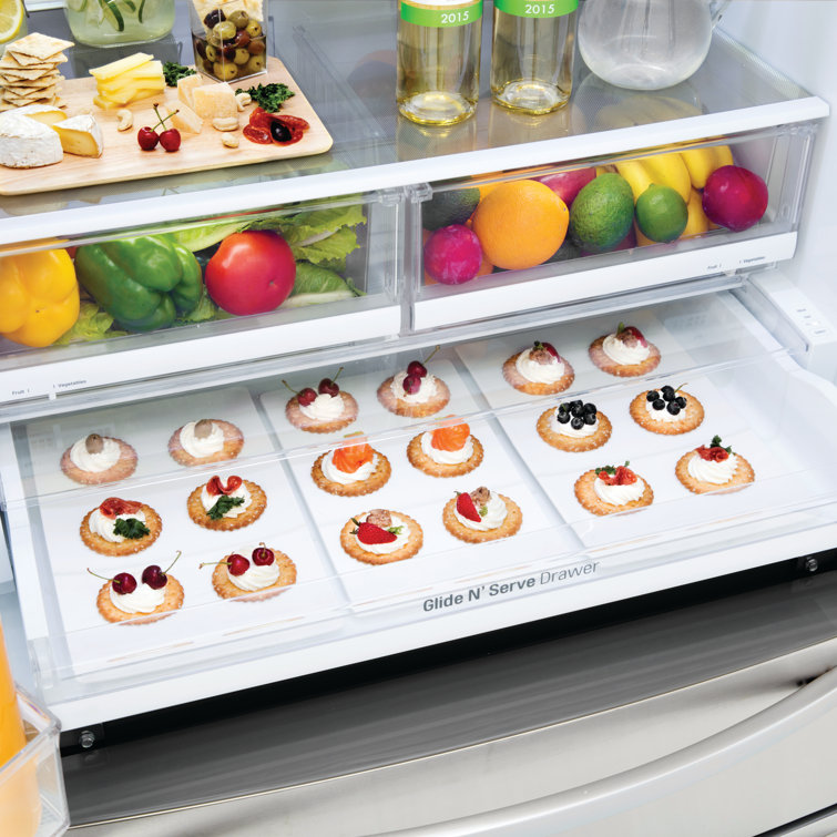 Stainless Steel Smart French Door Refrigerator with Ice Maker