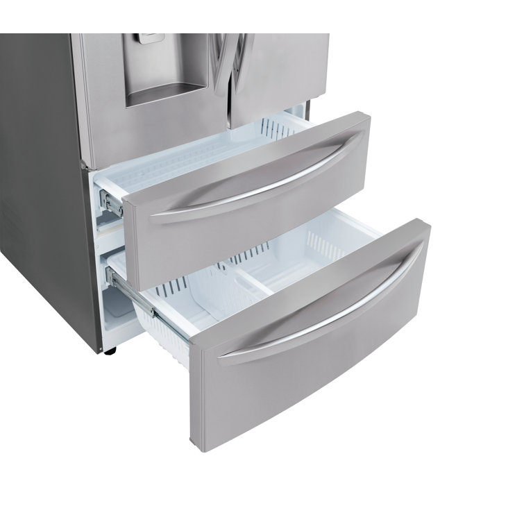 Stainless Steel Smart French Door Refrigerator with Ice Maker