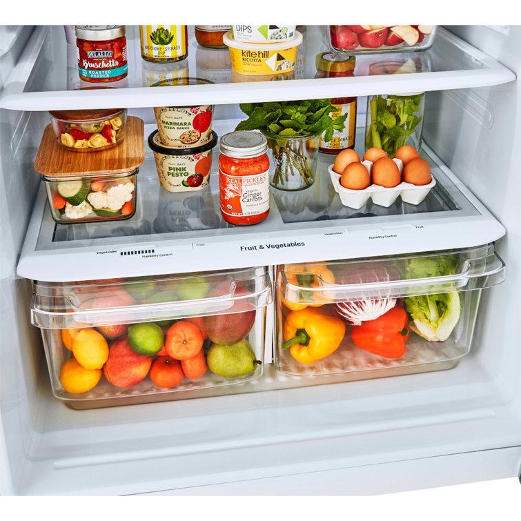 LG 24 cu.ft. Stainless Steel Top Freezer Refrigerator with Ice Maker