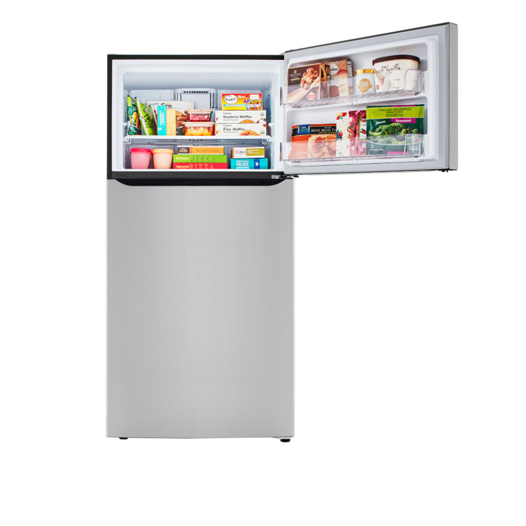 LG 24 cu.ft. Stainless Steel Top Freezer Refrigerator with Ice Maker