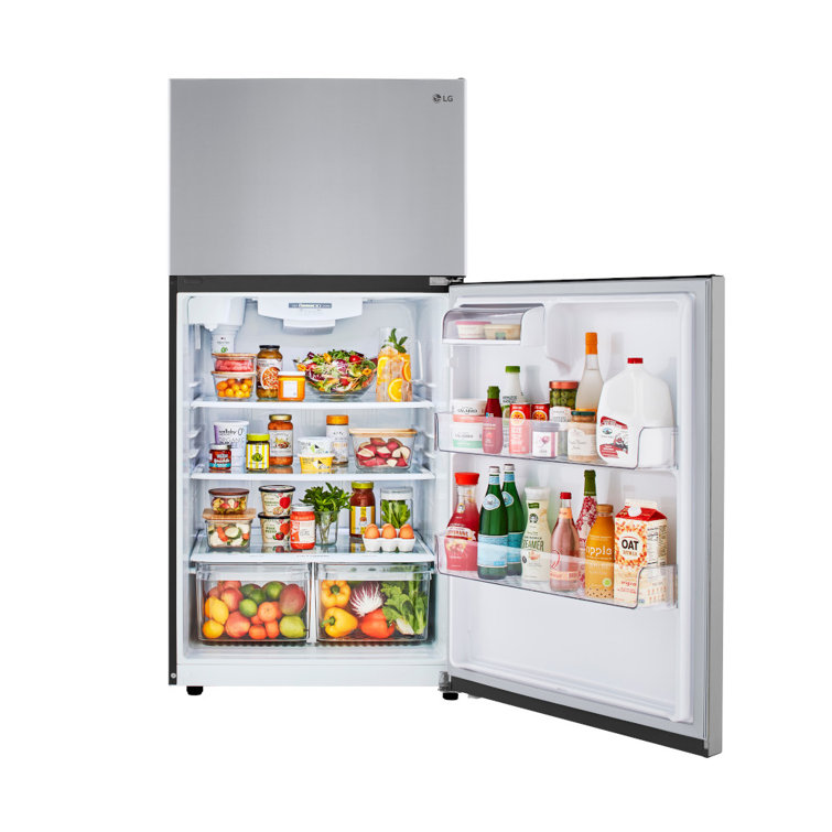 LG 24 cu.ft. Stainless Steel Top Freezer Refrigerator with Ice Maker