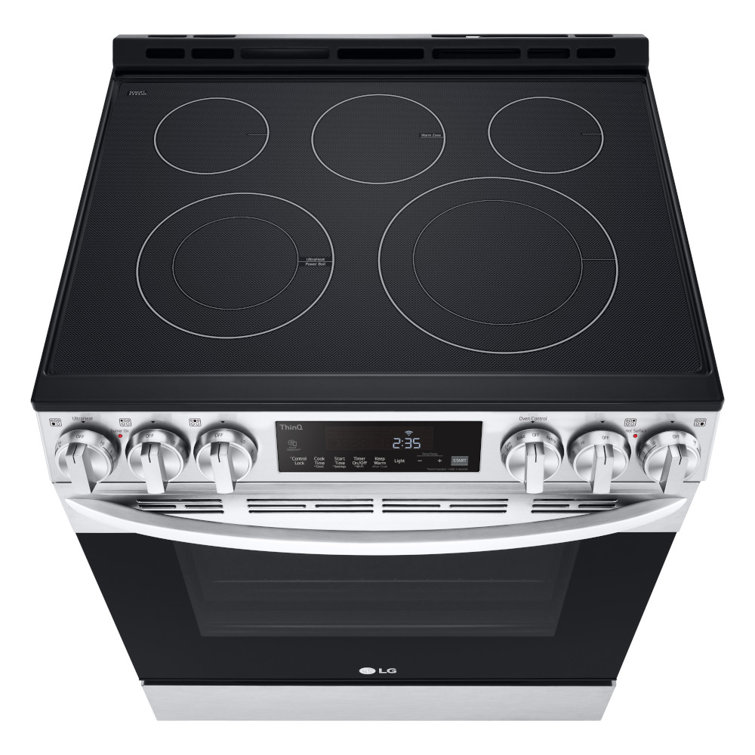 6.3 Cu Ft Stainless Steel Smart Convection Electric Range