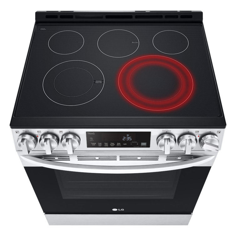 6.3 Cu Ft Stainless Steel Smart Convection Electric Range
