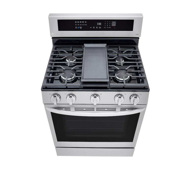 30" Stainless Steel Smart Freestanding Gas Range with Air Fry