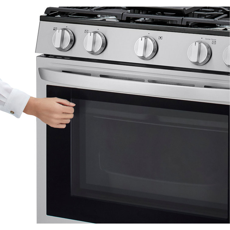 30" Stainless Steel Smart Freestanding Gas Range with Air Fry
