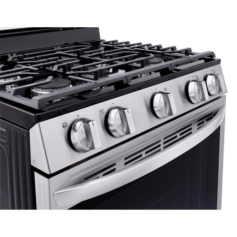 30" Stainless Steel Smart Freestanding Gas Range with Air Fry