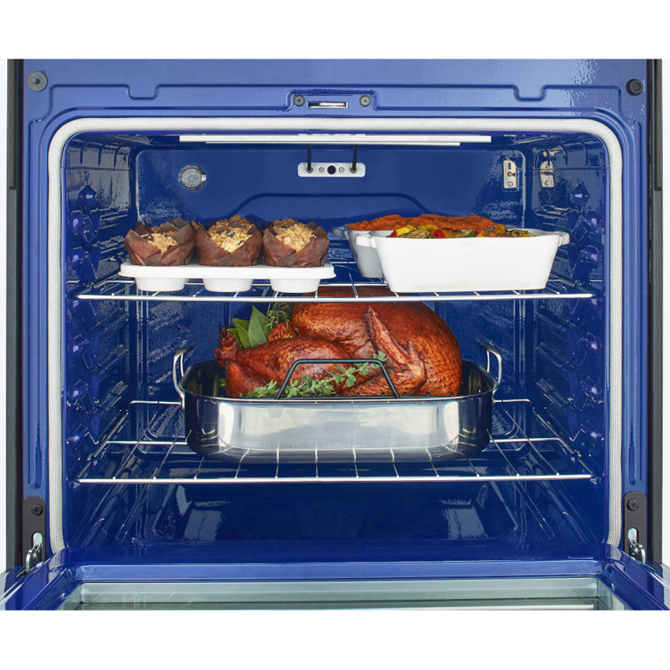 30" Black Stainless Steel Smart Freestanding Electric Range
