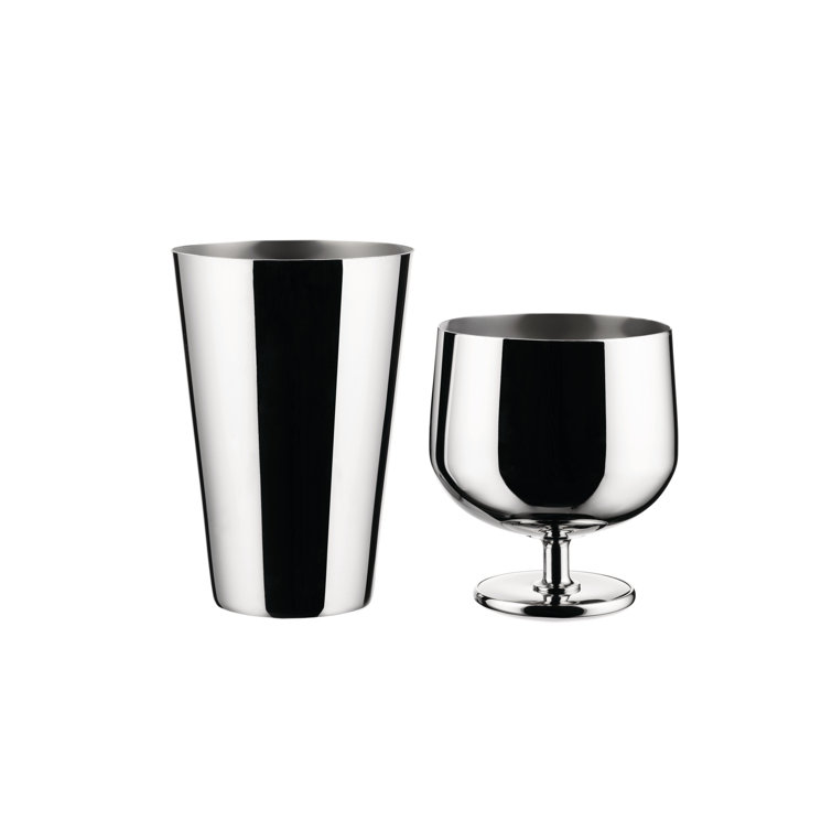 Parisienne Silver Stainless Steel Cocktail Shaker