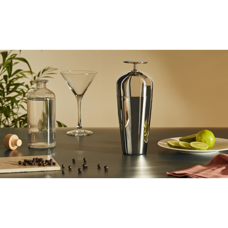 Parisienne Silver Stainless Steel Cocktail Shaker