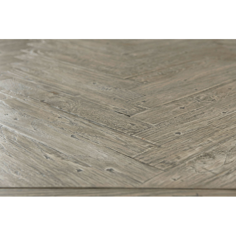 Echoes Grey Echo Oak Extendable Solid Wood Dining Table for 12