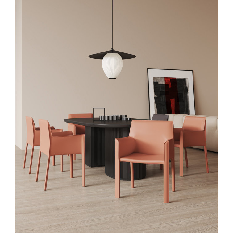 Vogue Clay Faux Leather High-Back Metal Armchair