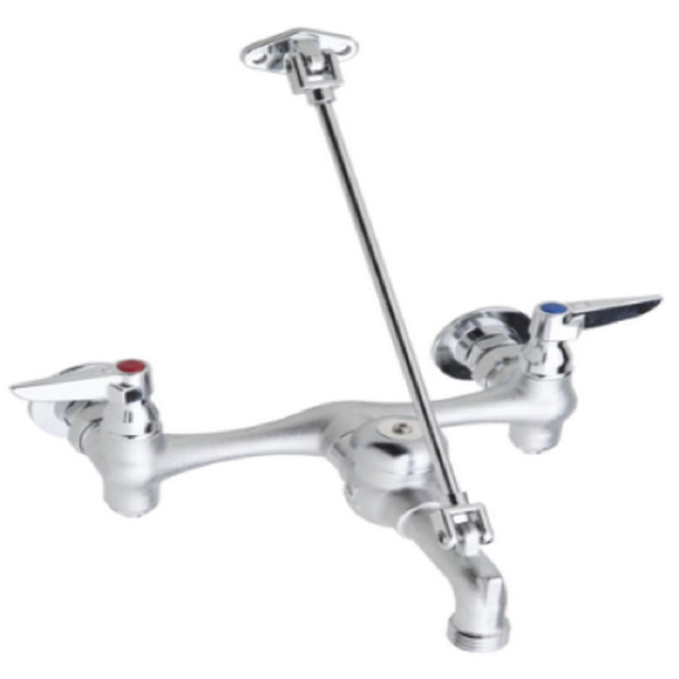 Chrome Wall Mounted Laundry Faucet with Brass Construction