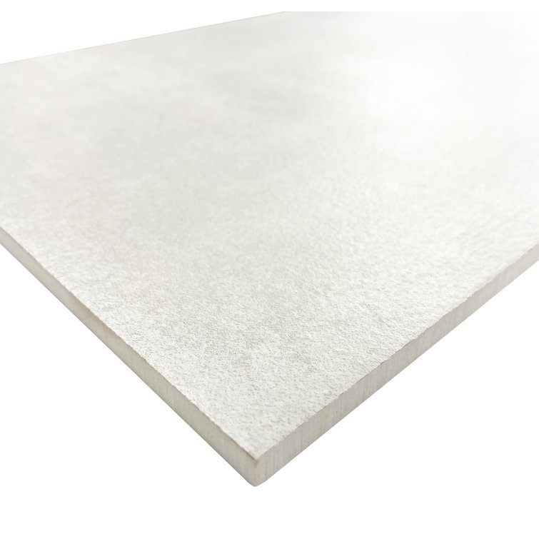 Large Warm Gray Rectified Porcelain Floor and Wall Tile