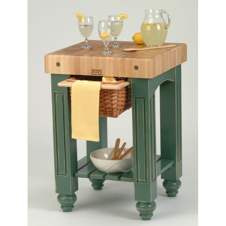 Caviar Black Maple Gathering Block Island with Wicker Basket Storage