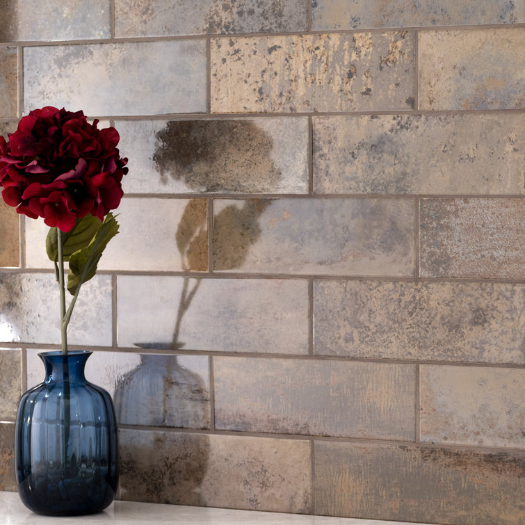 Marza Rust Glossy Brown Ceramic Subway Wall Tile