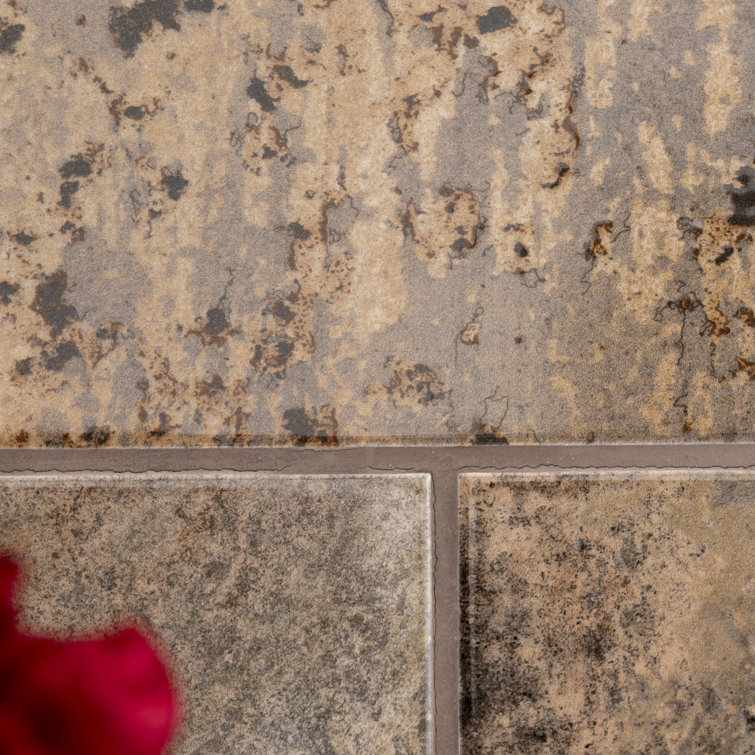 Marza Rust Glossy Brown Ceramic Subway Wall Tile