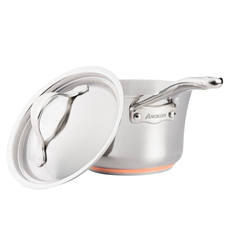 Anolon Nouvelle Copper Stainless Steel 10-Piece Cookware Set