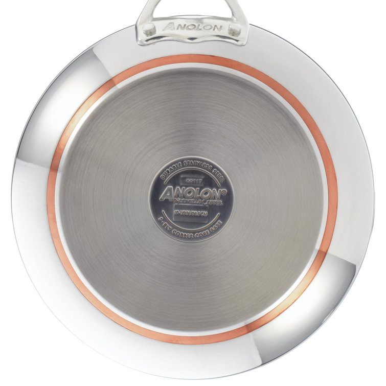 Anolon Nouvelle Copper Stainless Steel 10-Piece Cookware Set