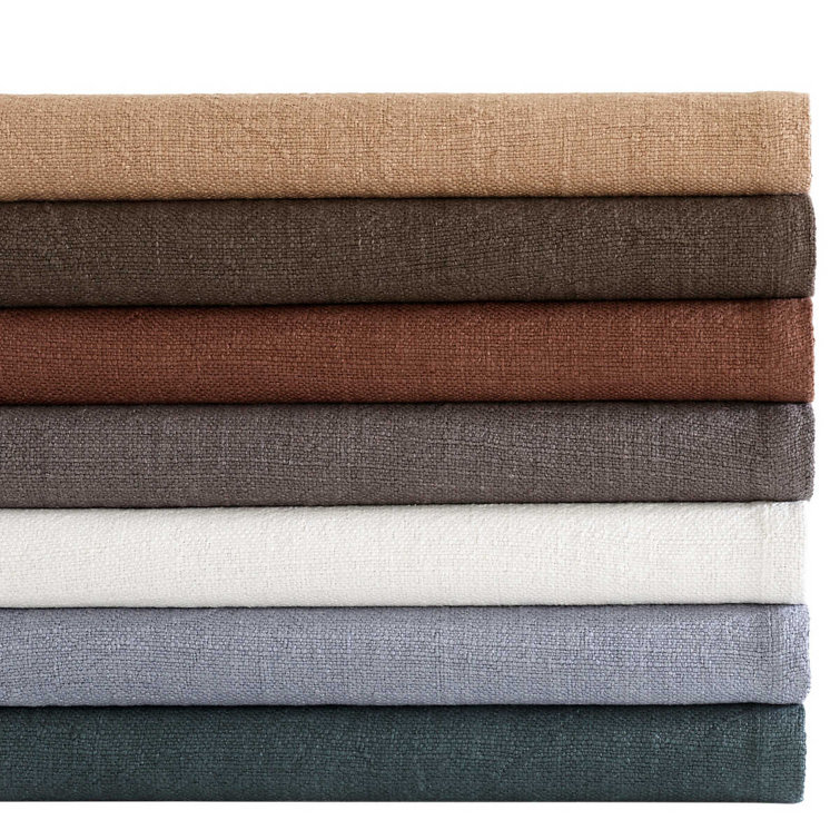 Evelyn Plaster Linen 50"x70" Hand-Woven Throw Blanket
