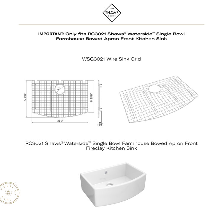 Stainless Steel Wire Sink Grid for Kitchen Basin