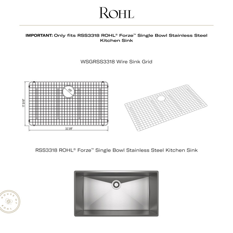 Large Stainless Steel Wire Sink Grid for Kitchen Basin