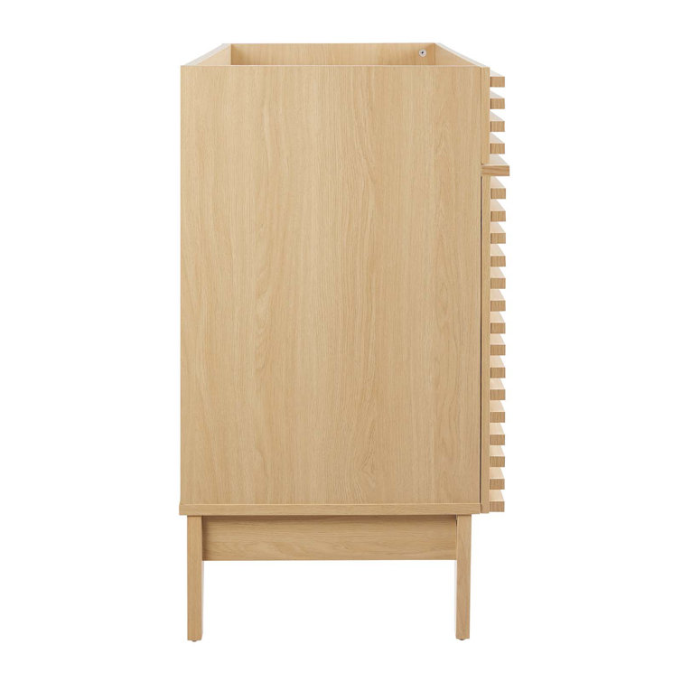 Render Oak 48" Mid-Century Modern Double Bathroom Vanity Cabinet