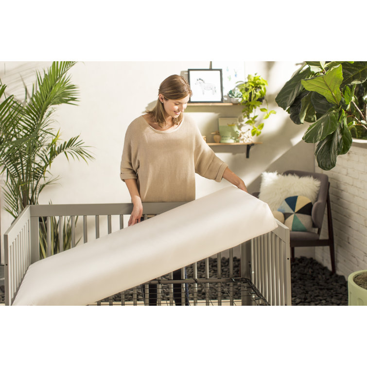 EcoLuxe Organic Cotton 54" Waterproof Crib & Toddler Mattress