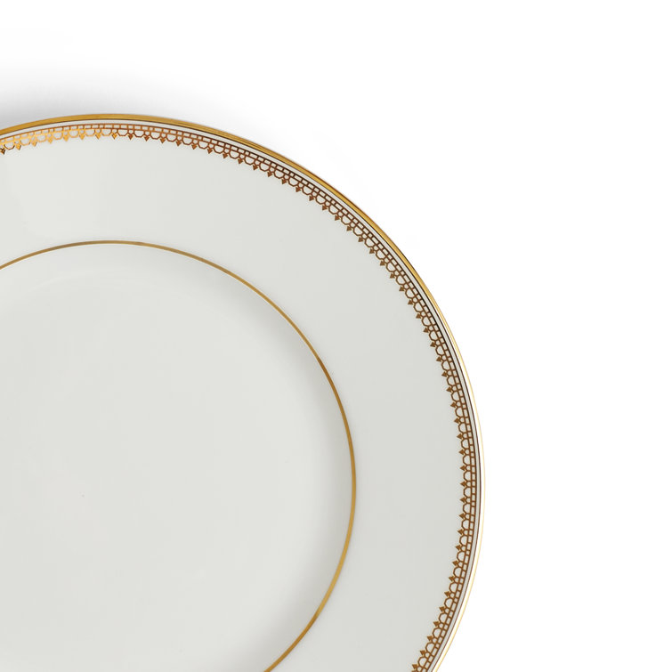 White Porcelain Floral Lace Dinnerware Set, Service for 2