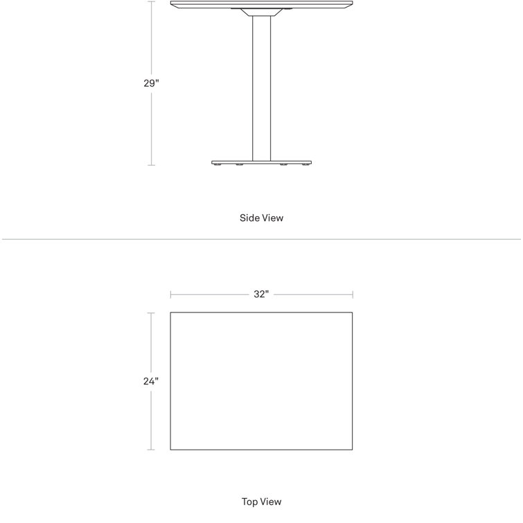 Walnut and Matte White Rectangular Dining Table with Steel Pedestal