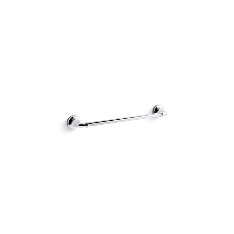 Polished Chrome 18" Wall Mounted Towel Bar