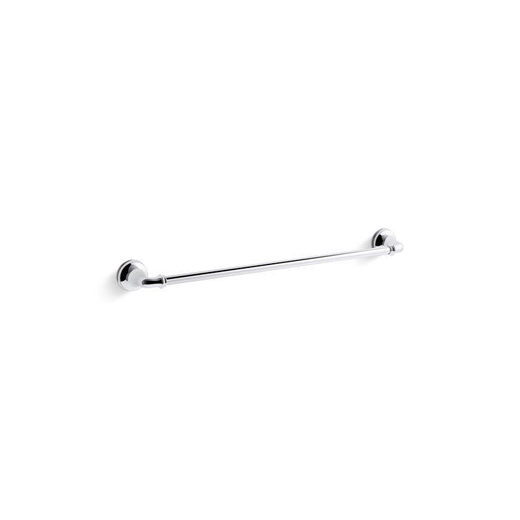 Polished Chrome 24" Wall Mounted Towel Bar