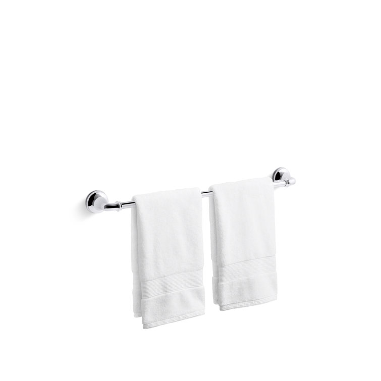 Polished Chrome 24" Wall Mounted Towel Bar