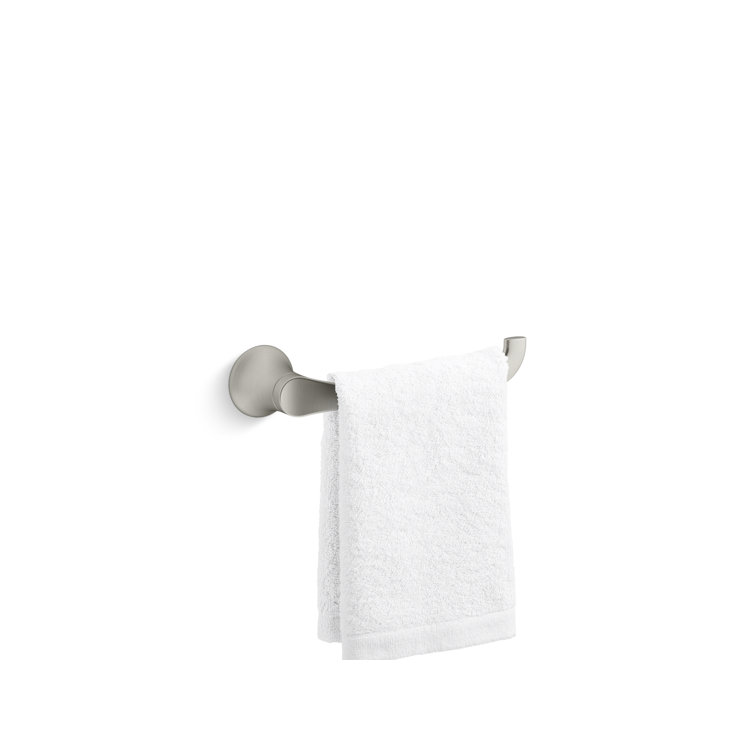 Vibrant Brushed Nickel Wall Mounted Towel Arm