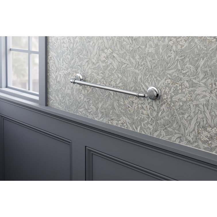 Polished Chrome 18" Wall Mounted Towel Bar