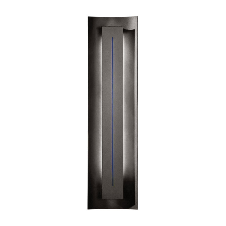 Natural Iron Gallery 3-Light Vanity Sconce with Blue Glass