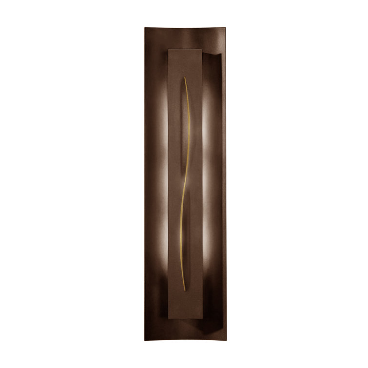 Elegant Bronze 3-Light Vanity Sconce with Amber Glass Finish