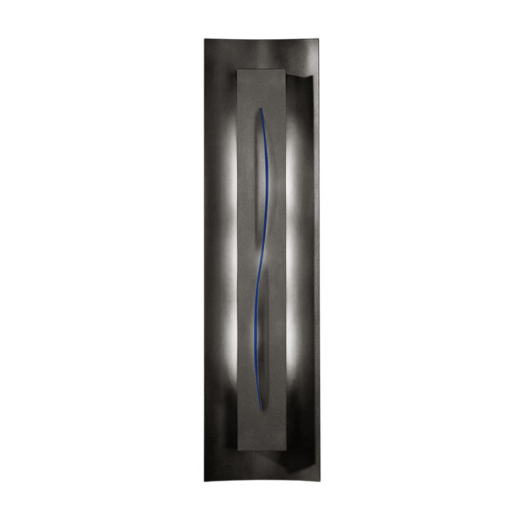 Natural Iron Gallery 3-Light Vanity Sconce with Blue Glass